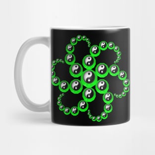 Yin Yang Design - Green Color Mug